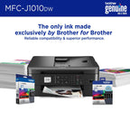 Brother - MFC-J1010DW Wireless Color All-in-One Refresh Subscription Eligible Inkjet Printer - Black