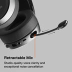 SteelSeries - Arctis Pro Wireless DTS Headphone:X v2.0 Surround Sound Gaming Headset for PS4 and PC - Black